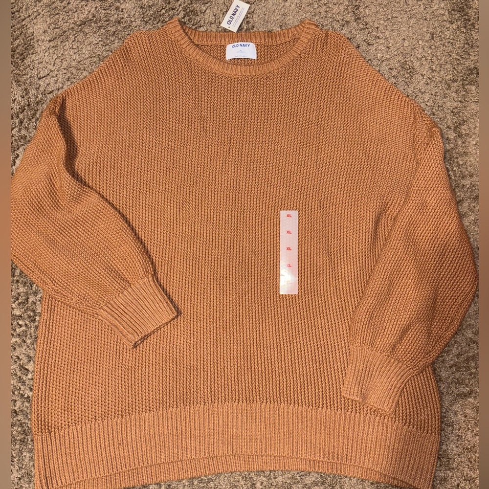 Women’s Old Navy brown knit sweater, size xl